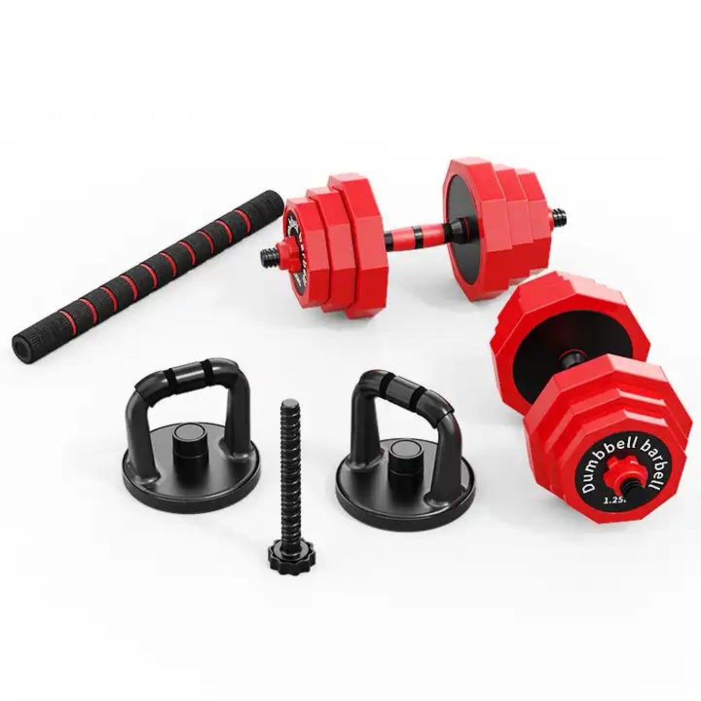 Set Mancuernas 20 Kg Barra Rusa Kettlebell Premium